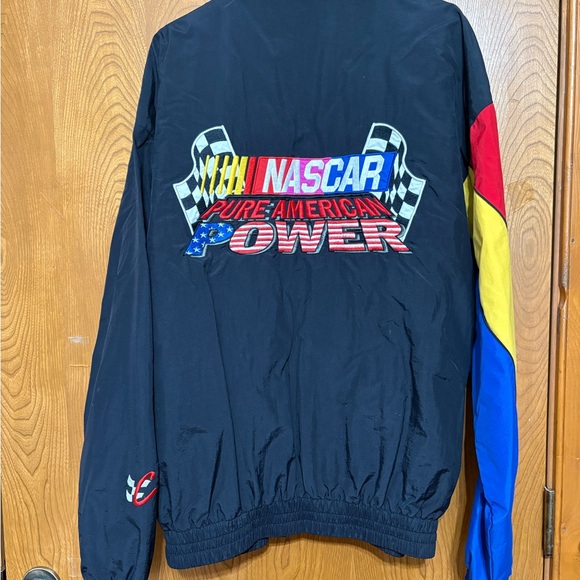 NASCAR Jacket with Red, Yellow, and Blue Accents - Picture 2 of 6